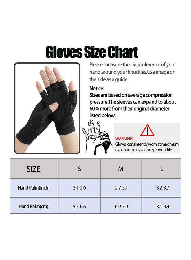 Generic - Copper Compression Arthritis Gloves High Copper Infused Compression Gloves for Women and Men Pain Relief and Healing for Arthritis - Image 1