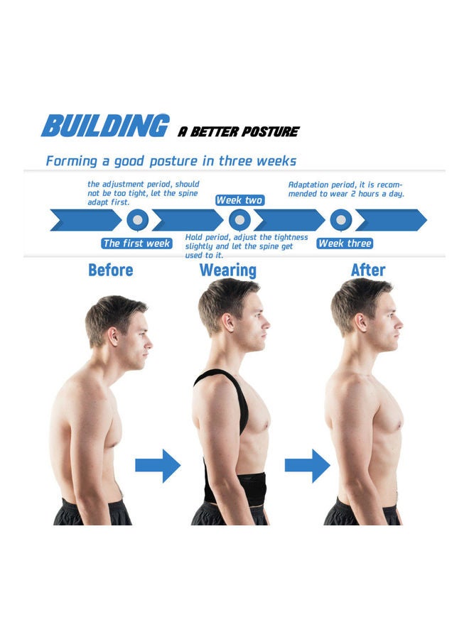 Generic Posture Corrector for Men Women Back Brace Adjustable Straps Shoulder Support Trainer  - Image 2