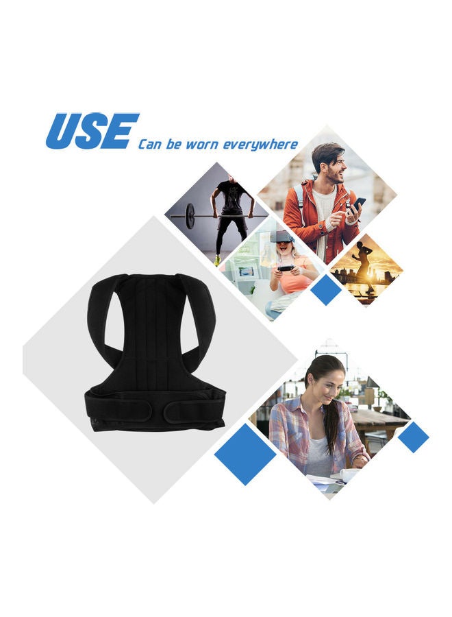 Generic - Posture Corrector for Men Women Back Brace Adjustable Straps Shoulder Support Trainer - Image 1