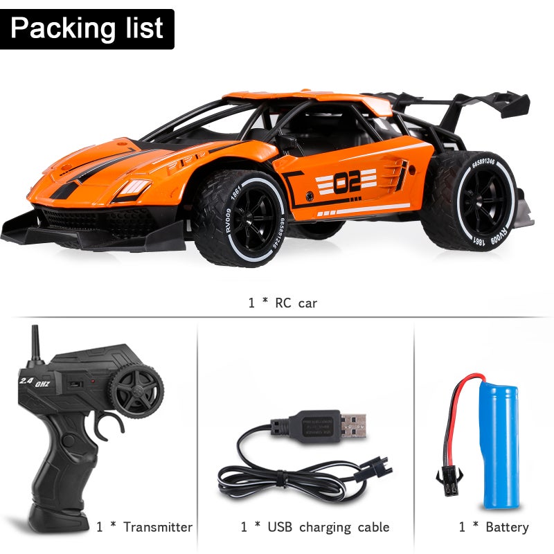 8002 1/16 2.4GHz Alloy High Speed RC Car 25.5cm