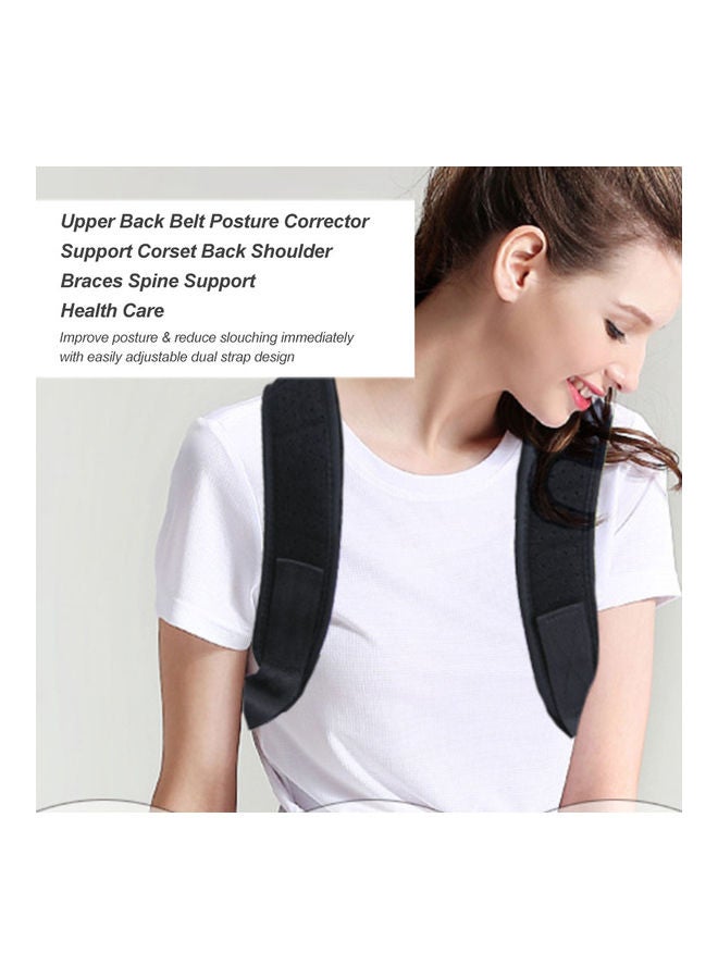 Generic - Upper Back Belt Posture Corrector Support Corset Back Shoulder Braces Spine Support Health Care Adjustable Posture Strap - Image 1