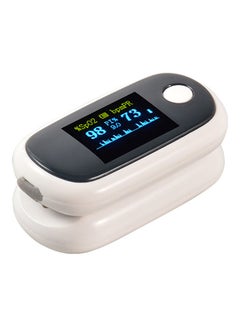 Household Finger Oximeter Pulse Rate Perfusion Index SPO2 Blood-oxygen Data Measurement OLED Display with Automatic Shutdown Function White