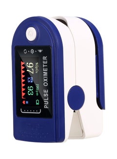 Portable Finger Tip Pulse Oximeter Precise Blood Saturation Detector TFT Display No Battery During Shipping Blue