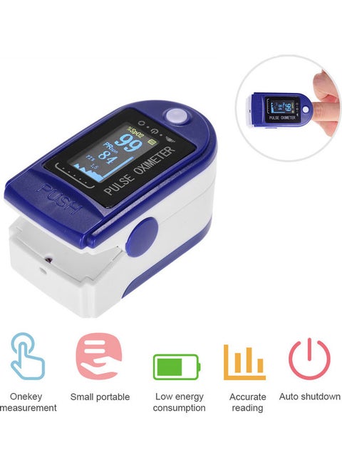 Mini Fingertip Pulse Oximeter Pulse Rate Blood Oxygen Saturation Monitor Oximeter TFT LCD Display for Home Use Multicolor