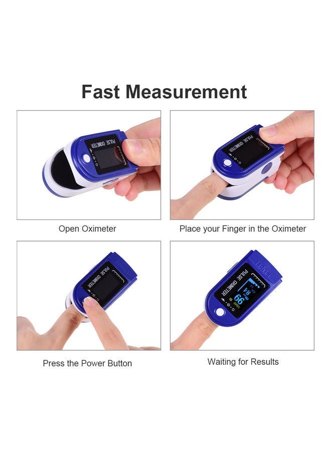Mini Fingertip Pulse Oximeter Pulse Rate Blood Oxygen Saturation Monitor Oximeter TFT LCD Display for Home Use Multicolor