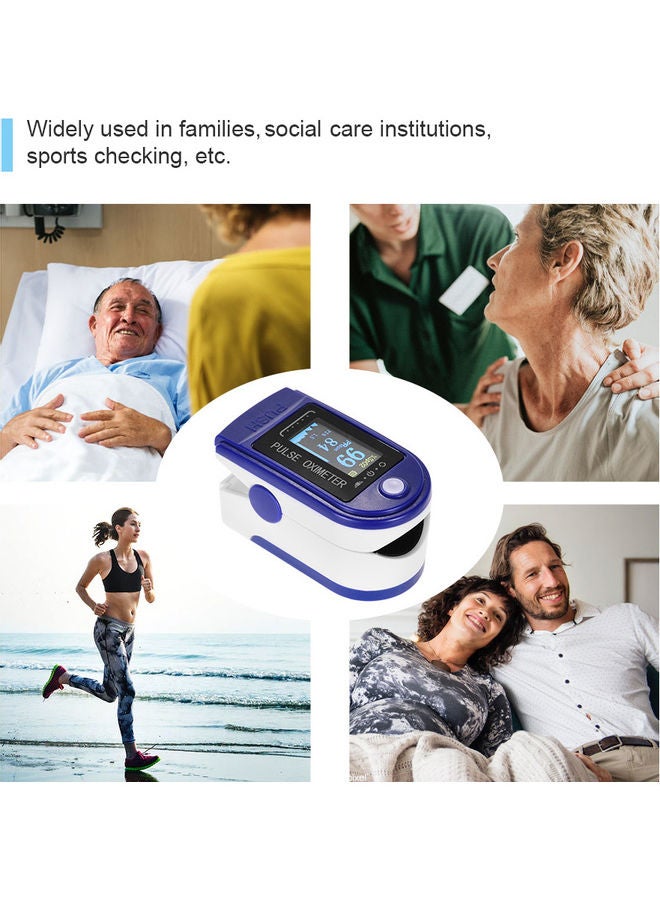 Mini Fingertip Pulse Oximeter Pulse Rate Blood Oxygen Saturation Monitor Oximeter TFT LCD Display for Home Use Multicolor
