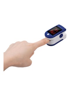 Generic Digital Fingertip Pulse Oximeter Blood Oxygen Sensor Saturation Mini SpO2 Monitor Pulse Rate Measurement Meter for Home Sports Travel Blue  - Image 4