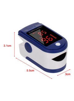 Generic Digital Fingertip Pulse Oximeter Blood Oxygen Sensor Saturation Mini SpO2 Monitor Pulse Rate Measurement Meter for Home Sports Travel Blue  - Image 5