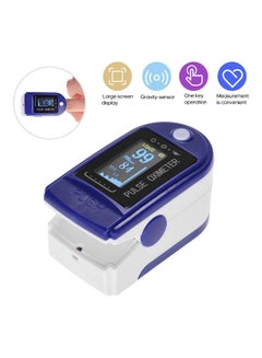 Mini Fingertip Pulse Oximeter Pulse Rate Blood Oxygen Saturation Monitor Oximetro TFT LCD Display for Home Use Blue