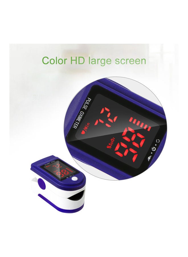 Generic Fingertip Pulse Oximeter Pulse Rate Detector Blood Oximeter Monitor LED Display Blue  - Image 4