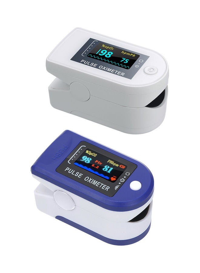 Generic Digital Fingertip Pulse Oximeter LED Display Blood Oxygen Level SpO2 Finger Oximeter Sensor Saturation Fingertip Monitor Measurement Meter White  - Image 4