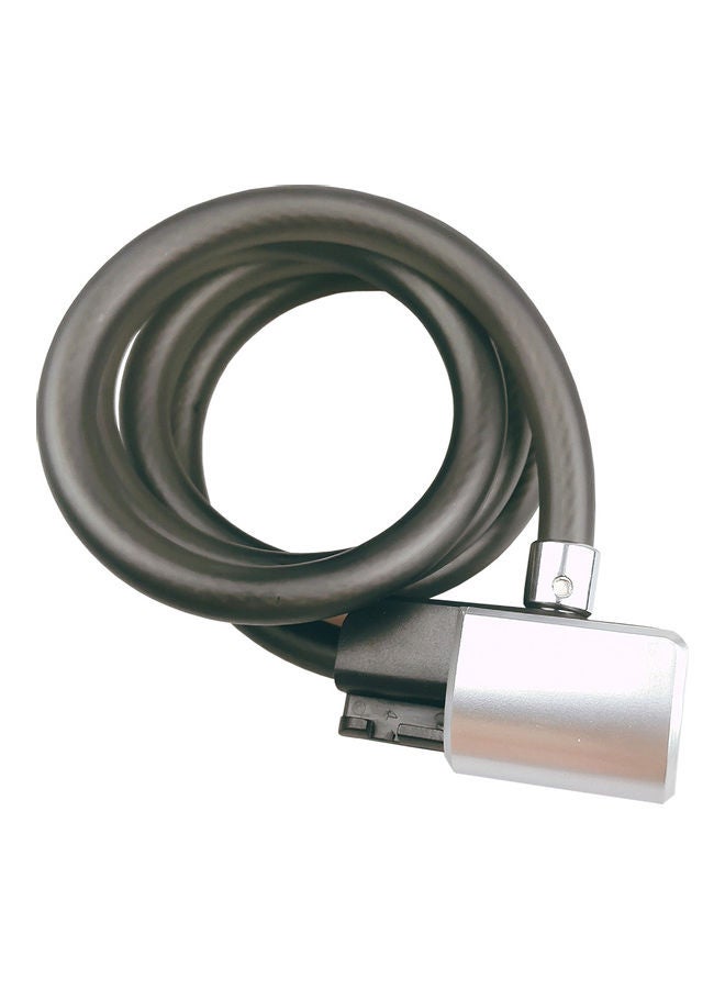 4 Feet Anti-theft Bicycle Lock Cable Coil with Mounting Bracket and Keys 0.367kg