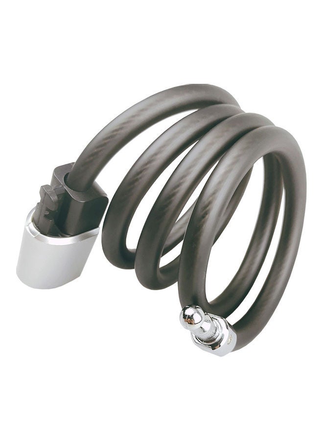 4 Feet Anti-theft Bicycle Lock Cable Coil with Mounting Bracket and Keys 0.367kg