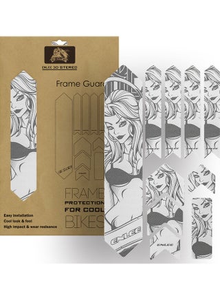 Bike Frame Sticker Mountain Bike Scratch Resistant Frame Protector Removable Sticker Road Bicycle Frame Adhesive Guard Cover 0.105kg - v1603976744/N41664454A_1