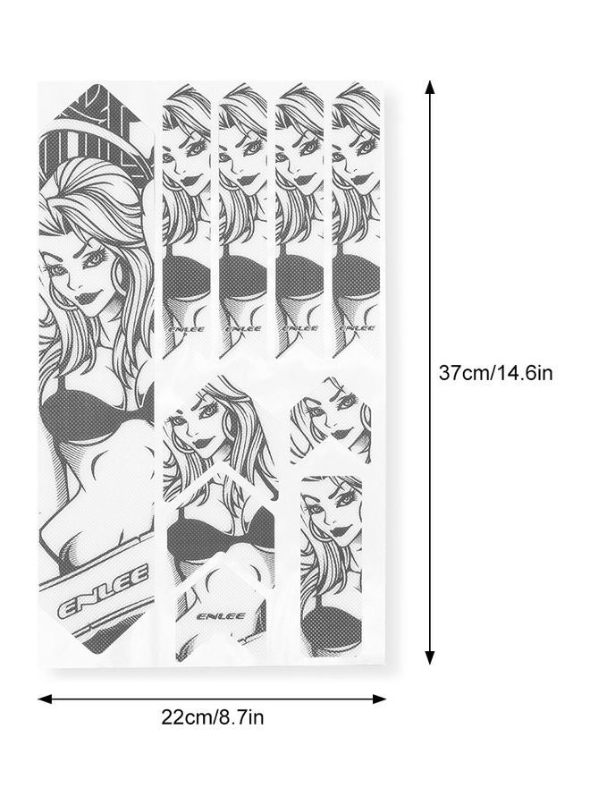 Generic Bike Frame Sticker Mountain Bike Scratch Resistant Frame Protector Removable Sticker Road Bicycle Frame Adhesive Guard Cover 0.104kg  - Image 2