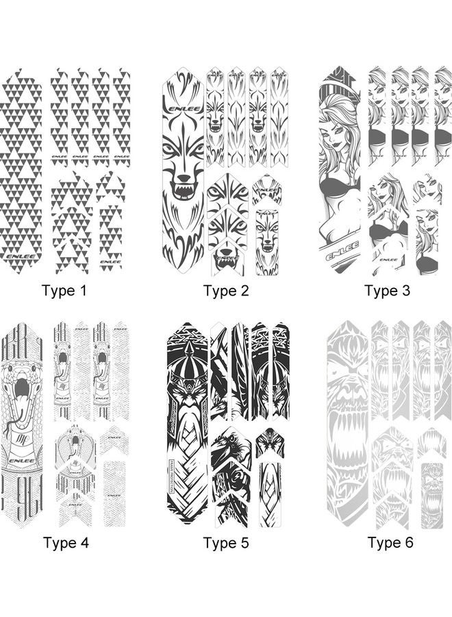 Generic Bike Frame Sticker Mountain Bike Scratch Resistant Frame Protector Removable Sticker Road Bicycle Frame Adhesive Guard Cover 0.104kg  - Image 4
