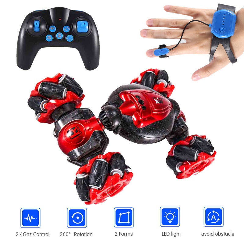 1827-20 Off-Road Flat Mode Avoid Obstacles 360° Rotation 4WD 2.4Ghz Racing RC Car 27.2cm  - Image 1