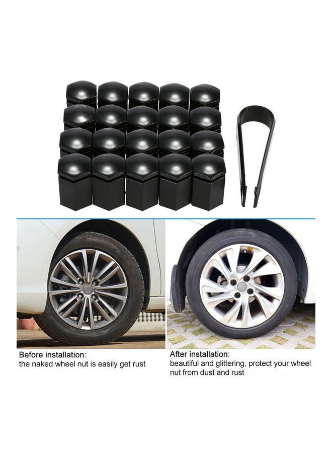Generic Set of 20 17mm Car Wheel Nut Bolt Covers Plastic Caps For Vauxhall - Image 5
