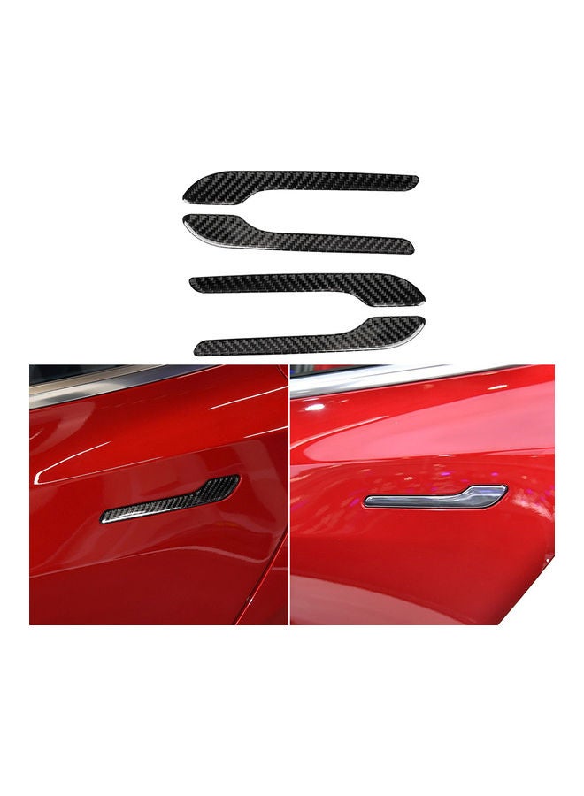 4-Piece Door Handle Wrap Replacement For Tesla Model 3 - Image 5