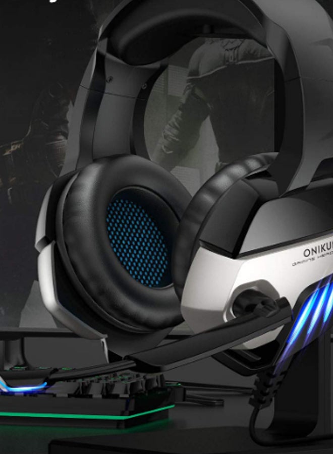 onikuma - K5 Stereo On-Ear Gaming Headphone With Microphone For PS4/PS5/XOne/XSeries/NSwitch/PC -wired - Image 1