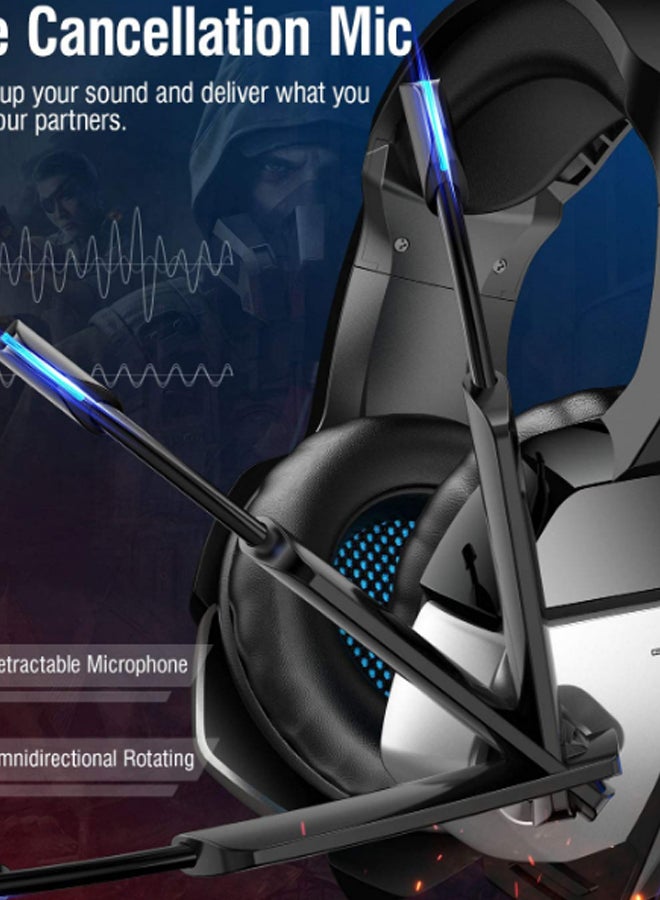 onikuma - K5 Stereo On-Ear Gaming Headphone With Microphone For PS4/PS5/XOne/XSeries/NSwitch/PC -wired - Image 1