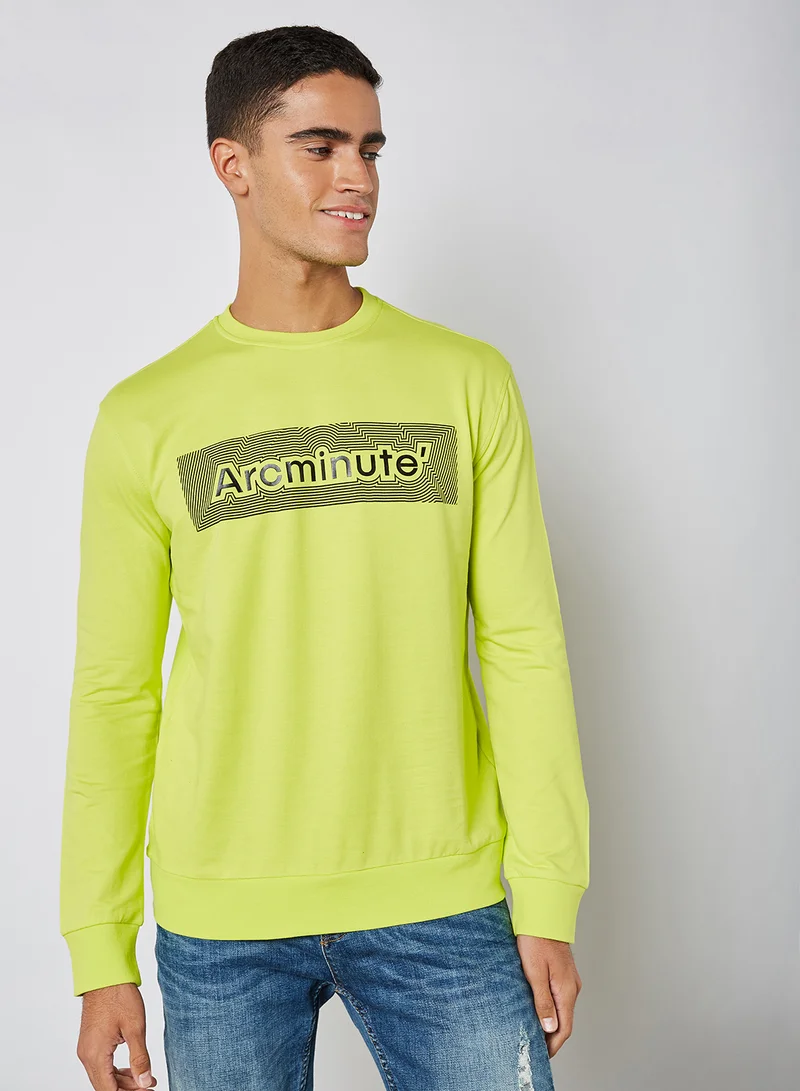 Arcminute Logo Crew Neck T-Shirt Sulphur Spring