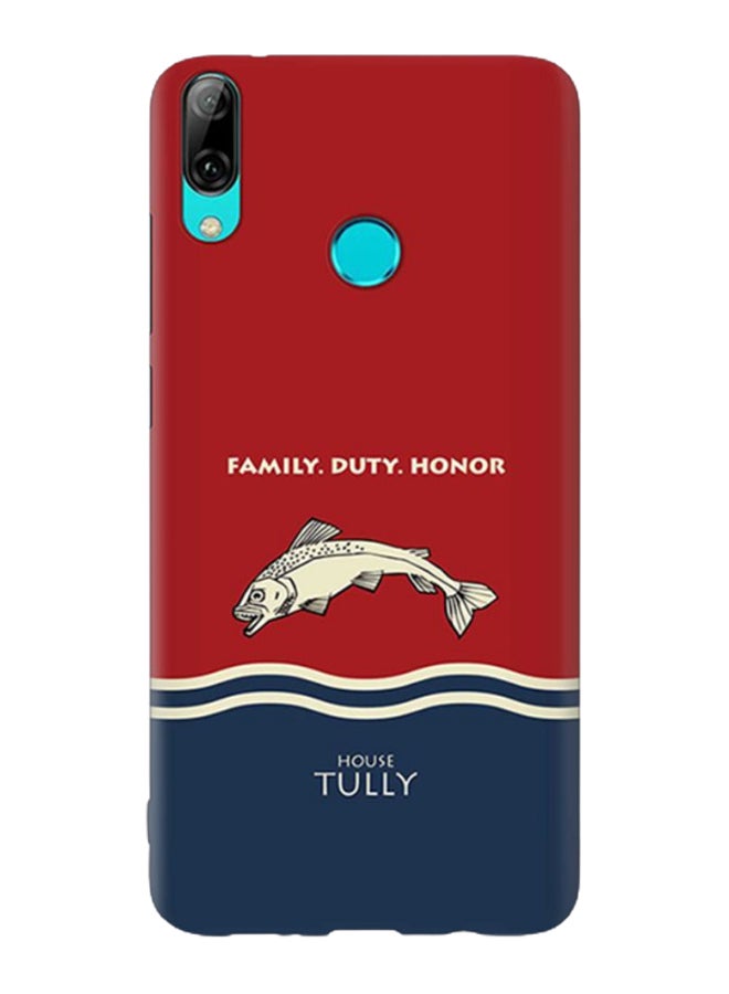 Stylizedd GOT House Tully Printed Protective Case Cover For Huawei Y7 Prime (2019) Red/Blue/White