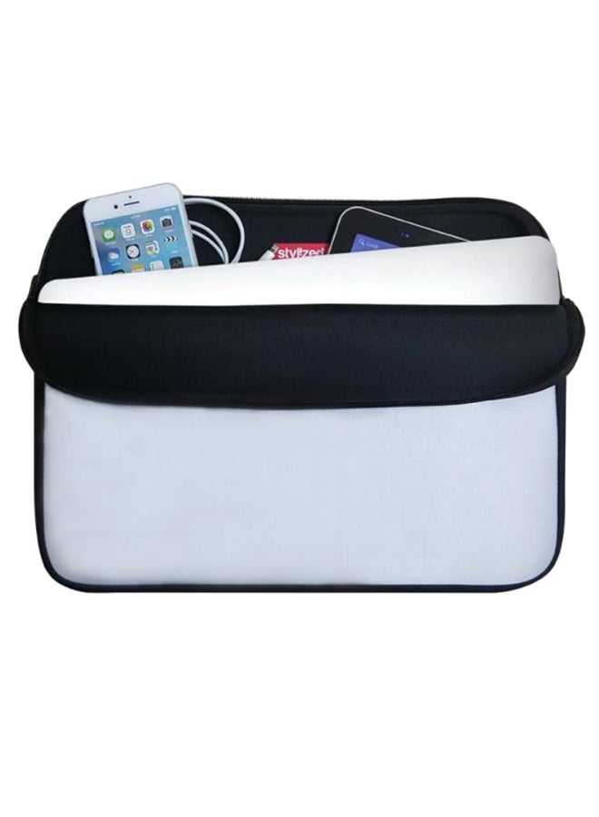 Stylizedd Be Unique Premium Designer Sleeve With Strap For 15-Inch Laptop Yellow/Black/White - Image 4