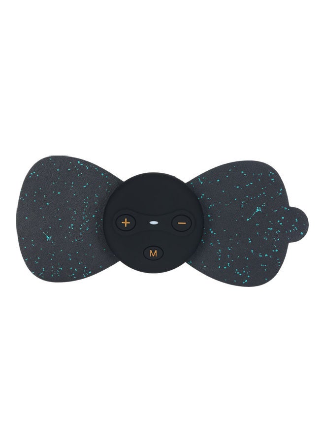 Generic - EMSQ1 EMS Pad Rechargeable Electrical Pulse Massager TENS Massage Paste Portable Mini Health Body Personal Care Neck Back Pain Relief Black - Image 1