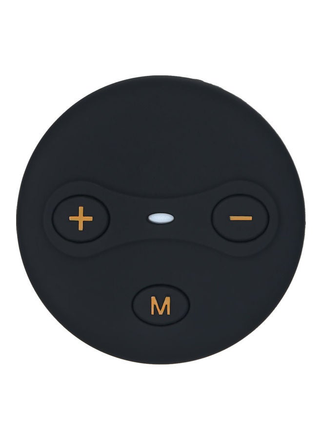 Generic - EMSQ1 EMS Pad Rechargeable Electrical Pulse Massager TENS Massage Paste Portable Mini Health Body Personal Care Neck Back Pain Relief Black - Image 1