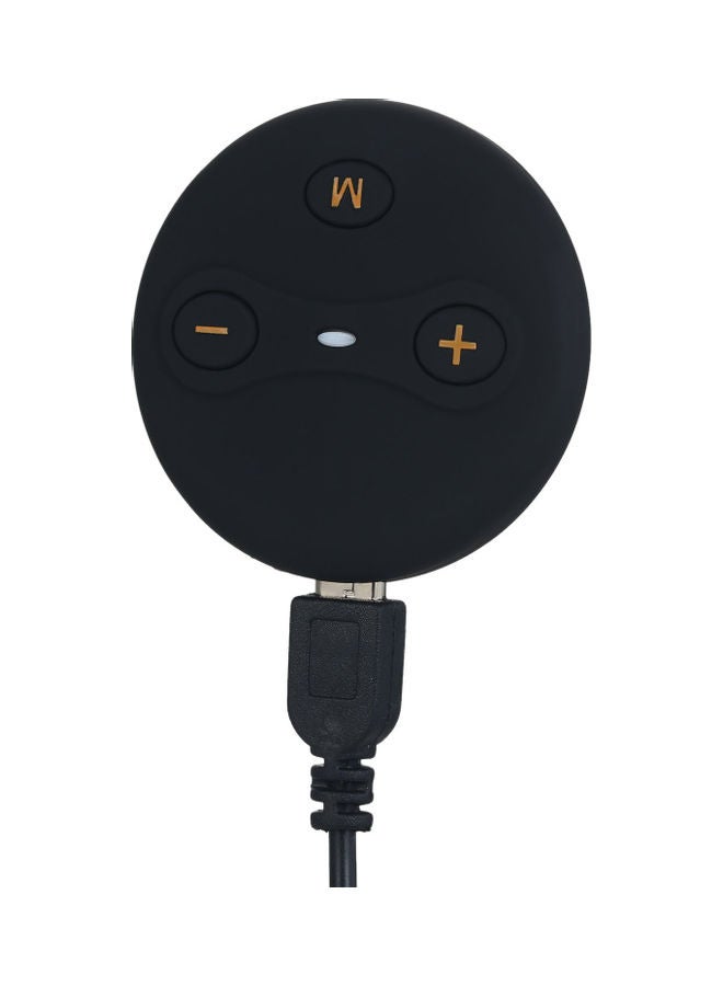 Generic - EMSQ1 EMS Pad Rechargeable Electrical Pulse Massager TENS Massage Paste Portable Mini Health Body Personal Care Neck Back Pain Relief Black - Image 1