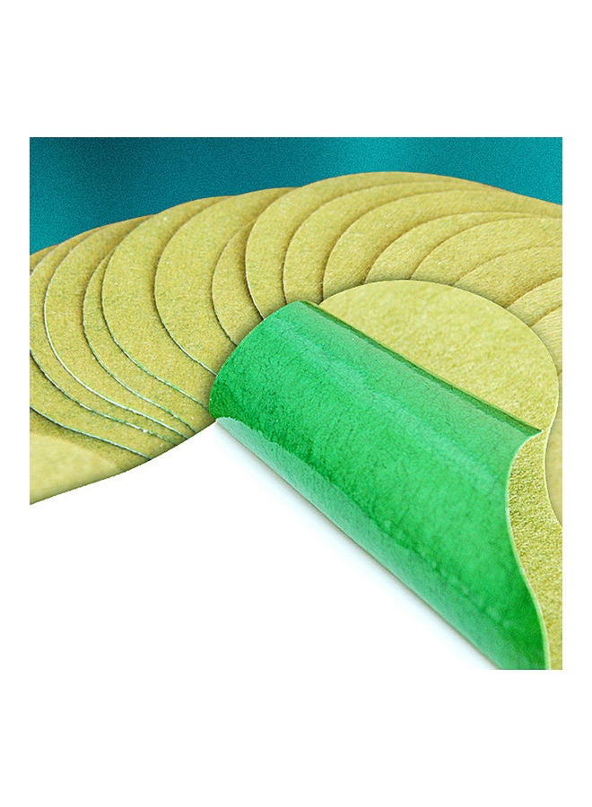 12 قطعة من لاصقات Moxibustion لتخفيف آلام الرقبة مصنوعة من الشيح للتدفئة الذاتية، ملصقات ميريديانز، ملصقات للركبة من موكسا، لون أخضر - Image 3