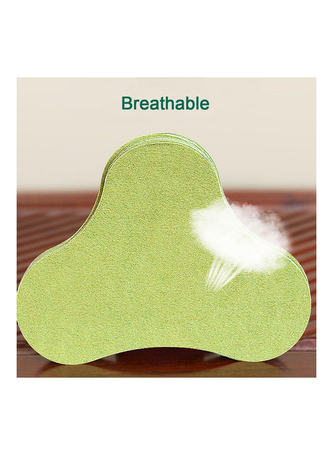 Generic 12pcs/Box Moxibustion Plaster Neck Pain Relief Patch Wormwood Sticker Self Heating Warming Meridians Patches Moxa Cervical Vertebra Stickers Body Care Product Green  - Image 4