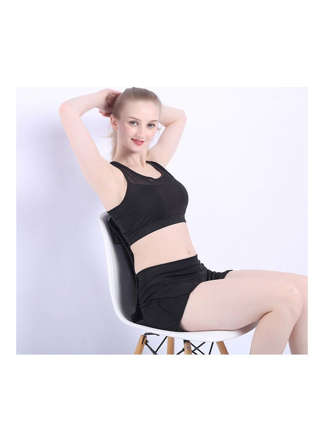 Lumbar Traction Massager Waist Pad Back Therapy Instrument Cervical Waist Orthotics  Single Black Bandage - Image 5