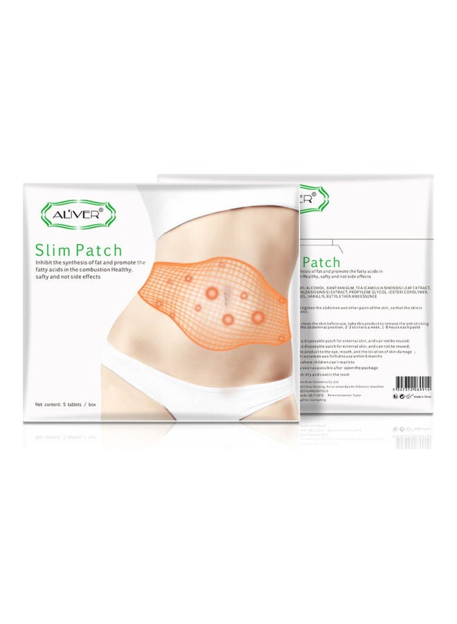 Generic - 5 PCS Belly Slimming Patch Anti-Obesity Quick Slimming Patches Weight Loss Abdomen Treatment Fat Burning Navel Pads - Image 1