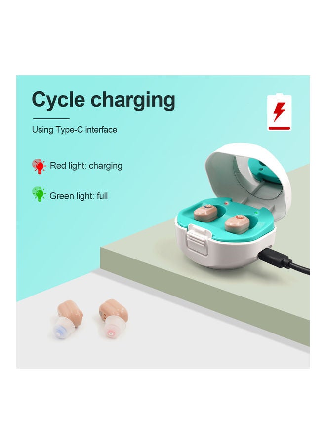 Generic Mini Invisible Hearing-aid Sound Amplifier Volume Adjustable Ear Hearing Assistant Helper for Elderly Hearing Loss People Skin color - Image 5