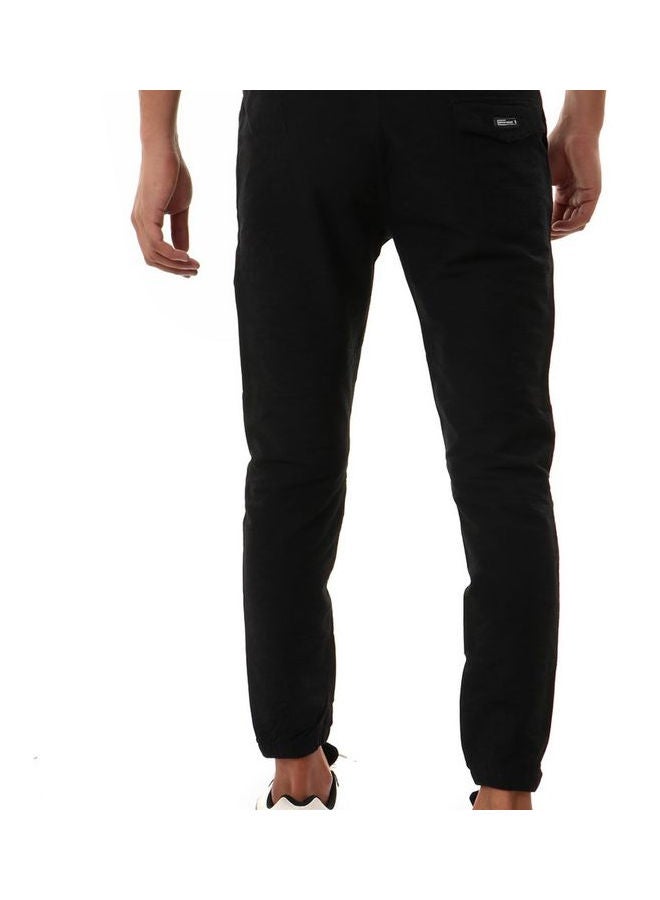 WHITE RABBIT - Casual Cotton SweatPant With Elastic Waist Black - Image 1