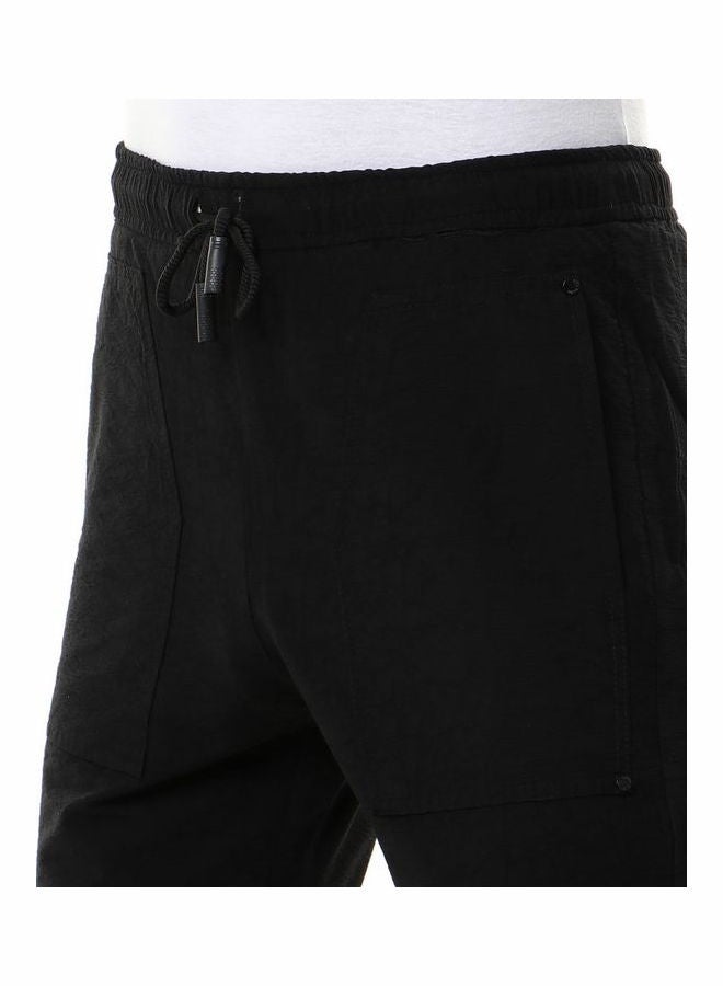 WHITE RABBIT - Casual Cotton SweatPant With Elastic Waist Black - Image 1