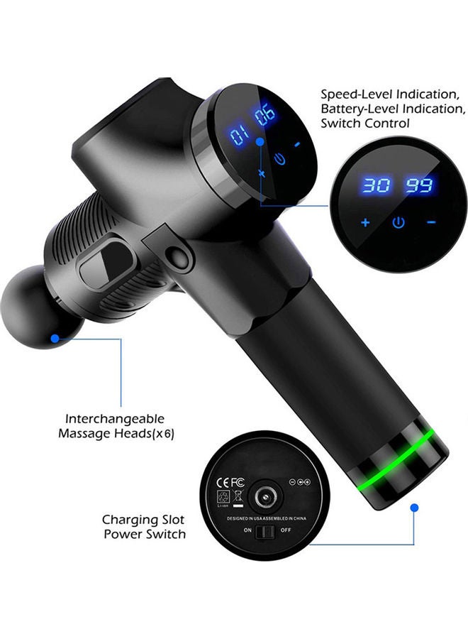 Electric Muscle Relaxation Massage Home Fitness Equipment Adjustable Vibrating Speed with 6 Massage Heads - Image 2