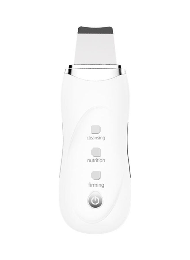 جهاز كهربائي لتنظيف المسام وإزالة الرؤوس السوداء وحب الشباب مزود بمنفذ شحن USB، لون أبيض وفضي. - Image 4