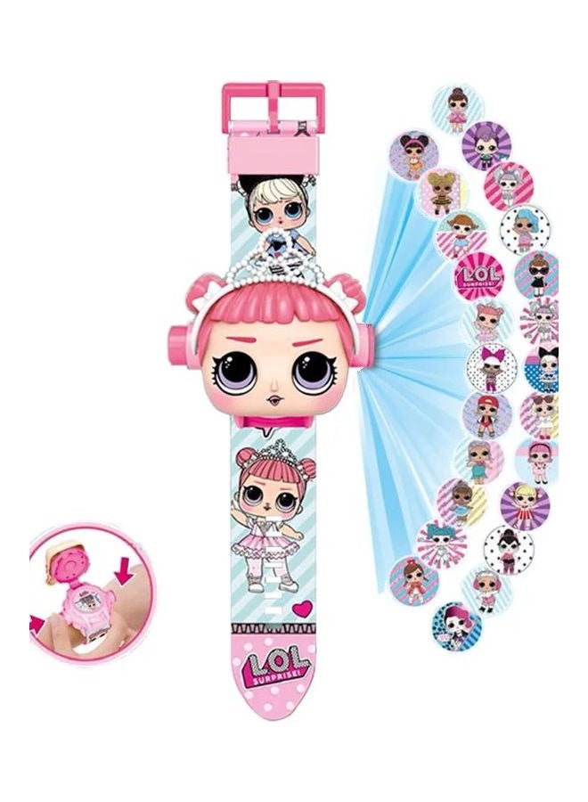 Miracle Empire Watch With Image Projector For Party Gift Birthday Holidays pink  - Image 1