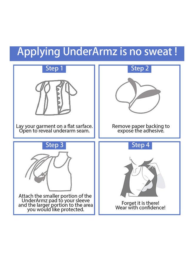 Generic Underarm Sweat Pads Invisible Armpit Sweat Pads Disposable Dress Shields Sweat Guard Protector for Women & Men - Image 3