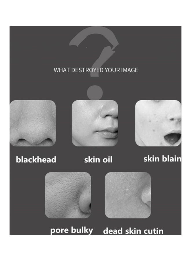 جهاز تجميل لإزالة الرؤوس السوداء وتنظيف البشرة الميتة مزود بمنفذ شحن USB و3 تعديلات و4 رؤوس شفط للإختيار من بينها، لون أزرق - Image 4