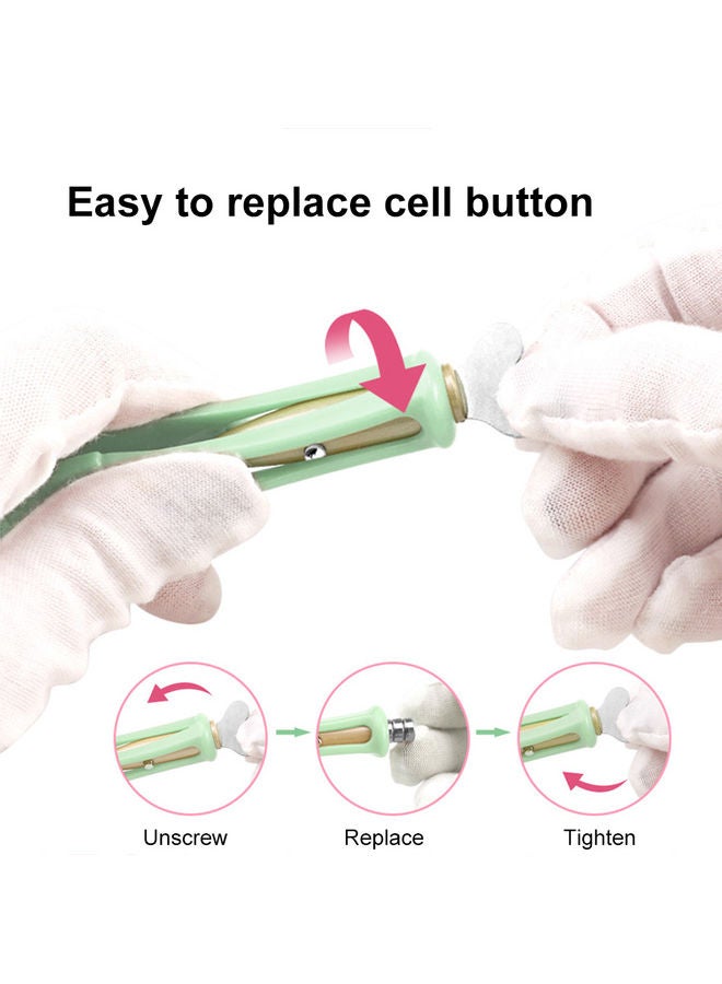 Generic LED Light Ear Pick USB Rechargeable Ear Wax Removal Nose Clean Clip Baby Adults Ear Nose Clean Tweezers Remover Set Green  - Image 3