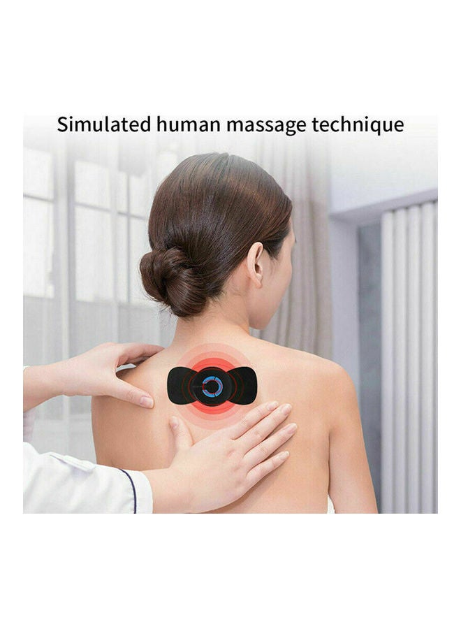 Generic Neck Electric Massager TENS Massage Stickers Portable Mini Shoulder and Back Massage Relieve Fatigue Black  - Image 2