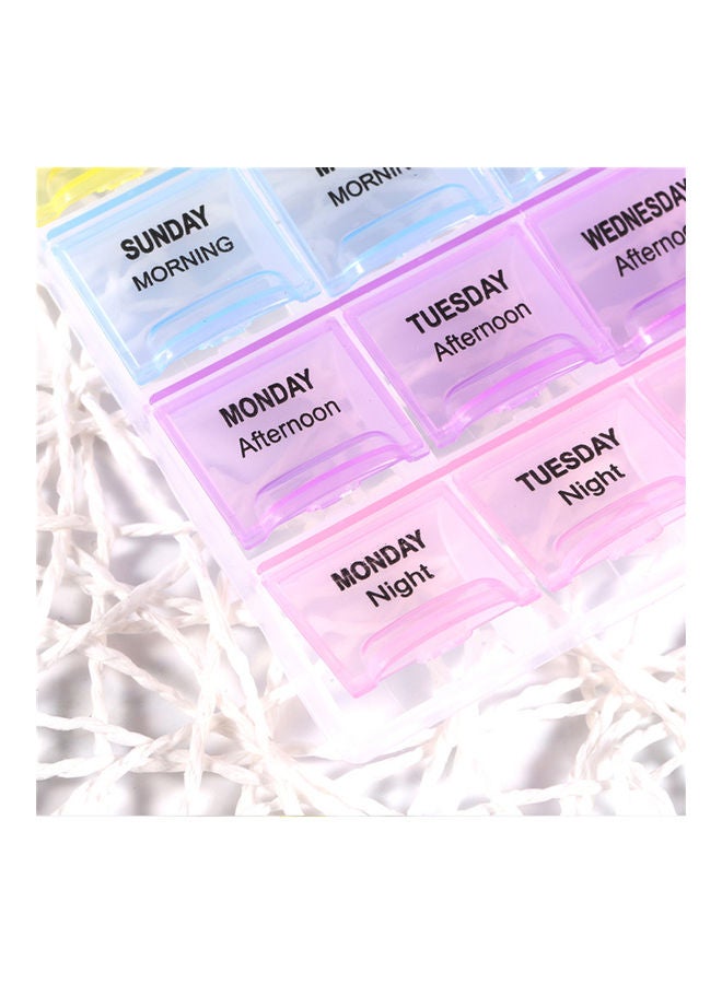 Generic 28 Grid Plastic Jewelry Ring Earrings Storage Boxes with 3 Colors Tablets Pills Nail Art Decorations Case Bead Rhinestone Organizer 22x13cm Multicolor  - Image 2