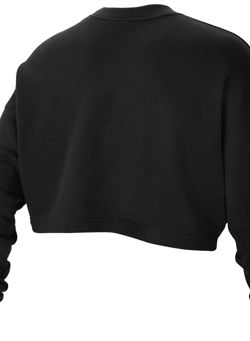 Nike Air Cropped Fleece Sweatshirt BLACK/(WHITE)