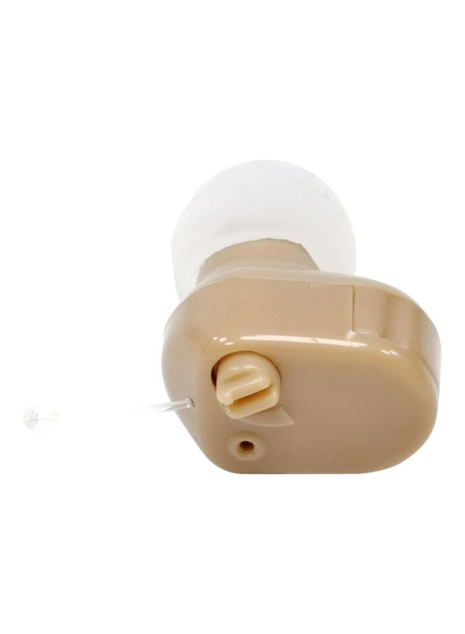Generic Hearing Aid Headphones Mini Ear Canal Mini Size Inner Ear Invisible Sound Receiver Loudspeaker Volume Adjustable Hearing Aids Ear Sound Amplifier Yellow - Image 2