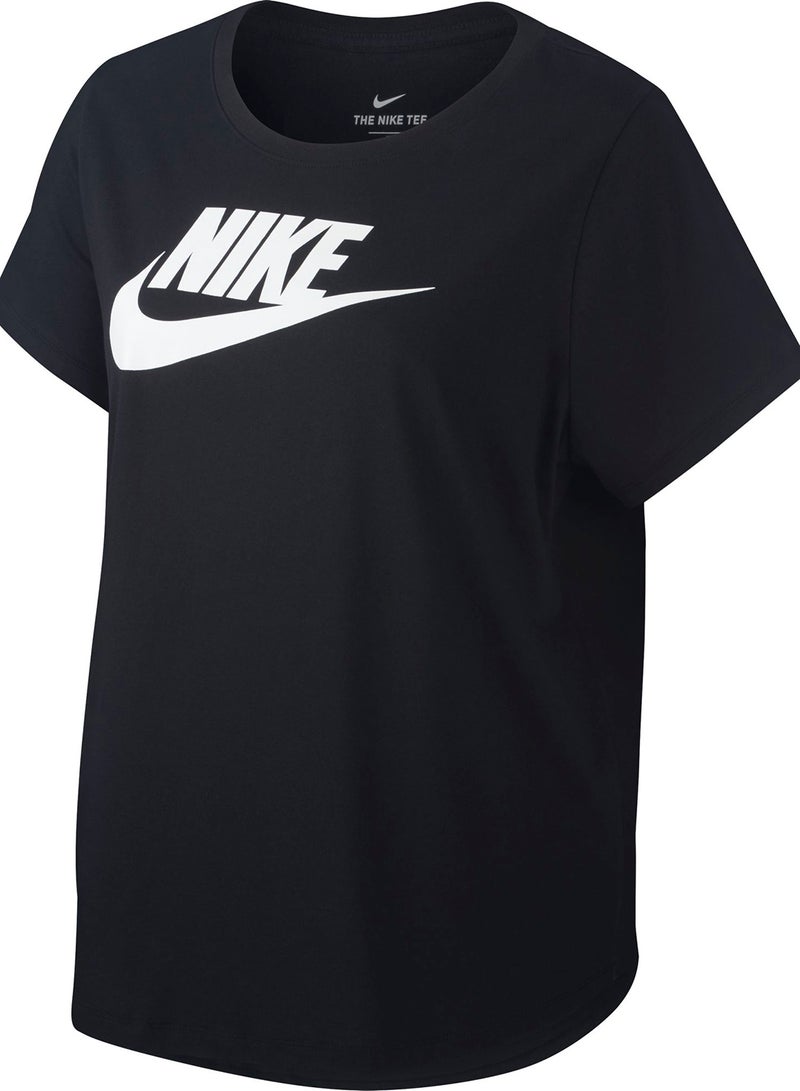 Nike Plus Size Sportswear Essential T-Shirt BLACK/WHITE - Image 2
