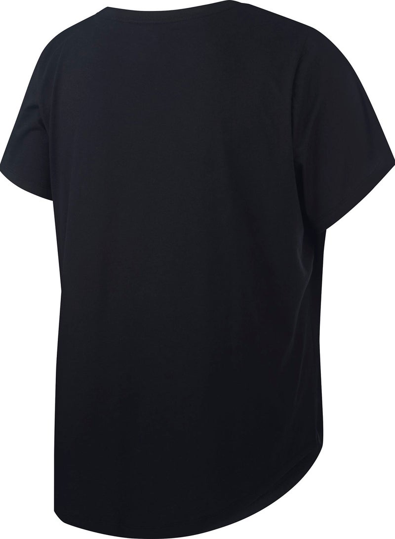 Nike Plus Size Sportswear Essential T-Shirt BLACK/WHITE - Image 4